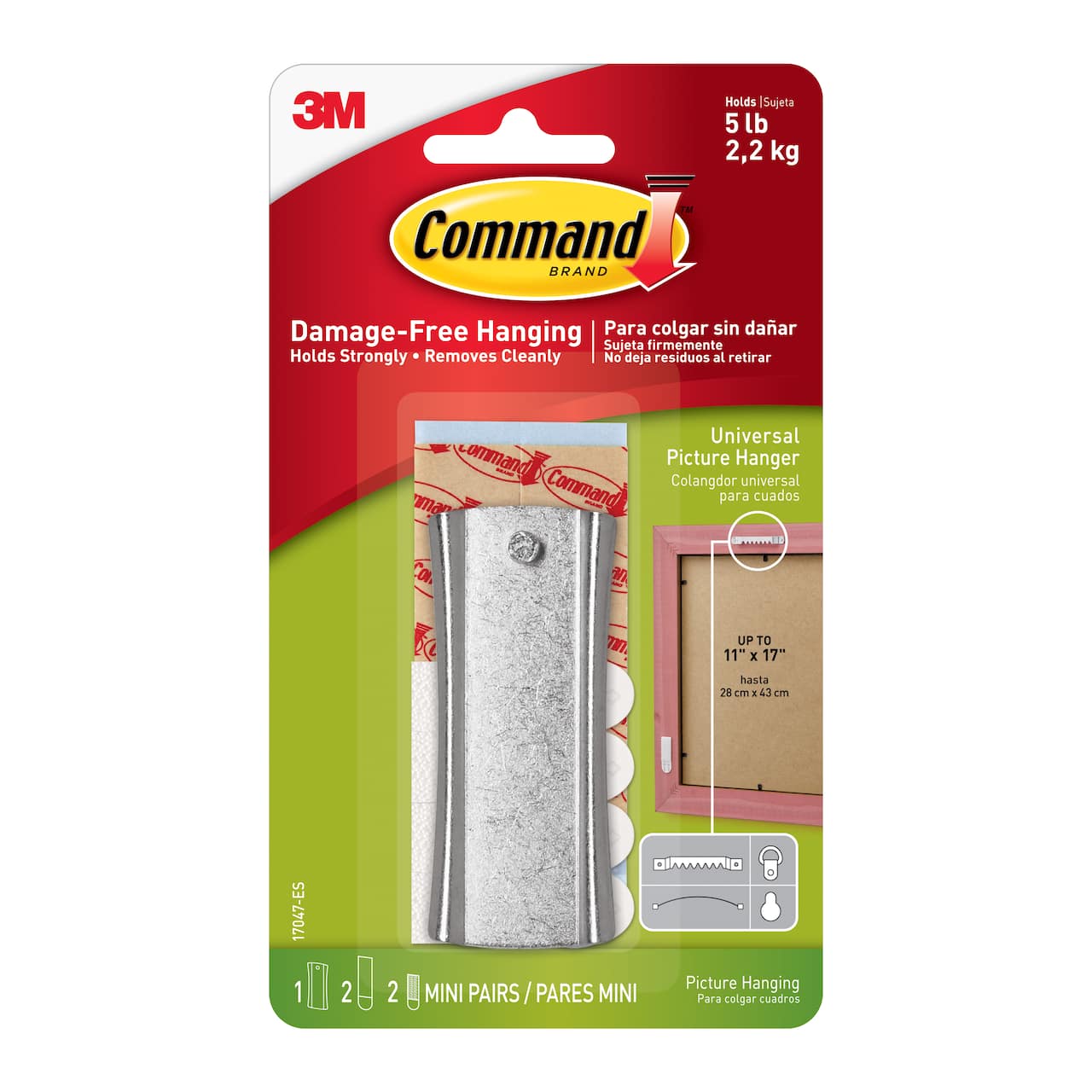3M Command&#x2122; Sticky Nail Sawtooth Metal Hanger